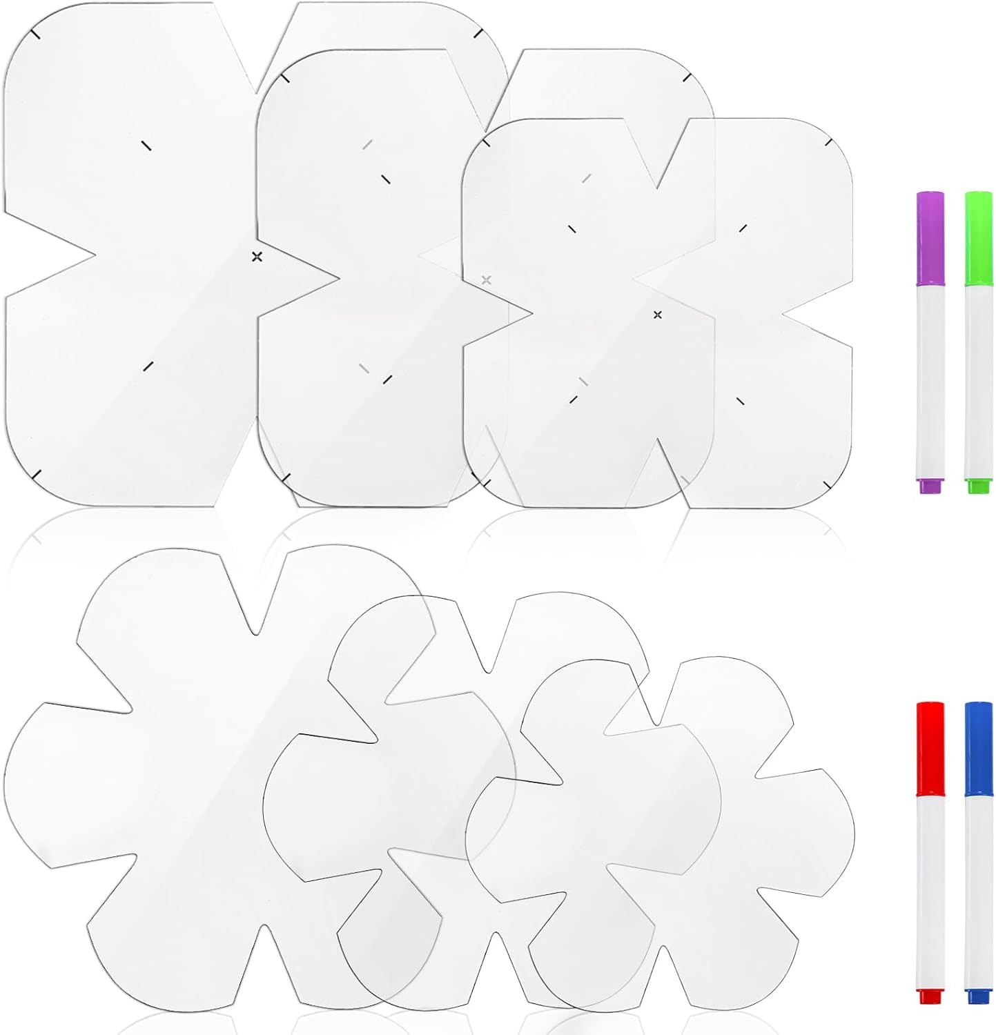 6 Pieces Bowl Cozy Template 8/10/12 Inch, Transparent Acrylic Bowl Wrap Sewing P