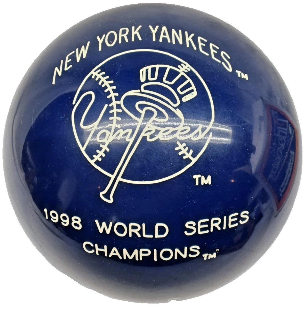 Vintage Original NY Yankees 1998 Championship Bowling Ball LE 494 Undrilled  Box