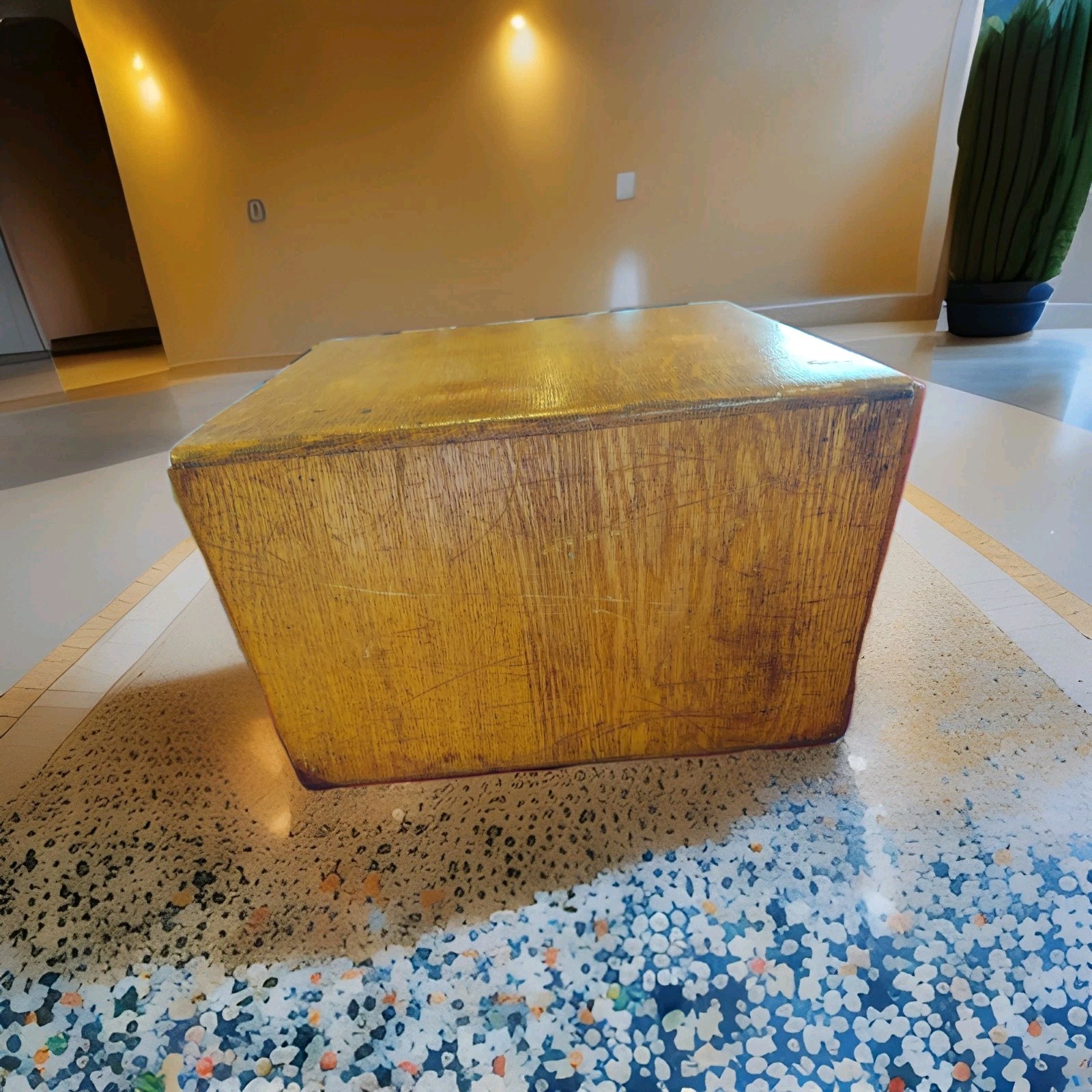 Wooden Slide 25 Tray File Box Storage Cabinet Case
