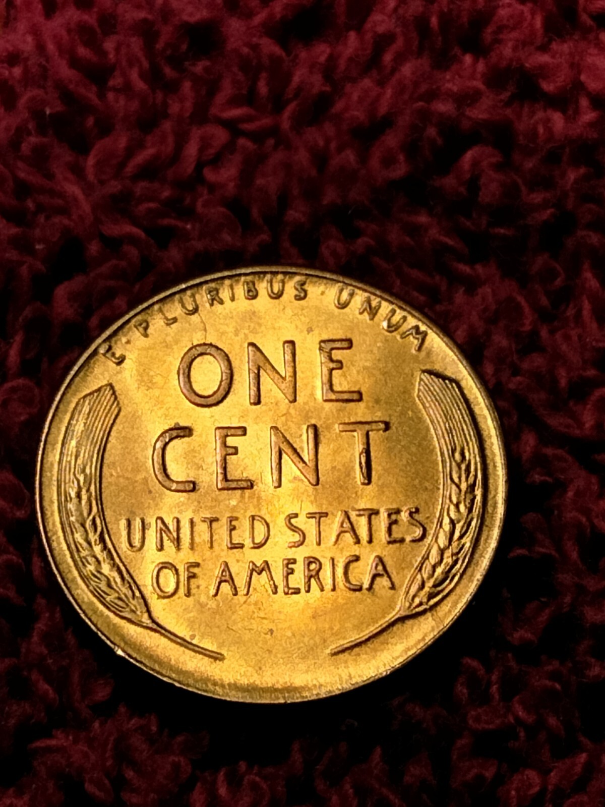 1956 P Lincoln Wheat Cent Retained Die Breaks Die Breaks