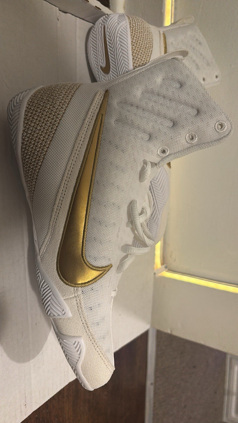 Nike Machomai 3 White Boxing Shoes Size 7 , Never Worn Brand New
