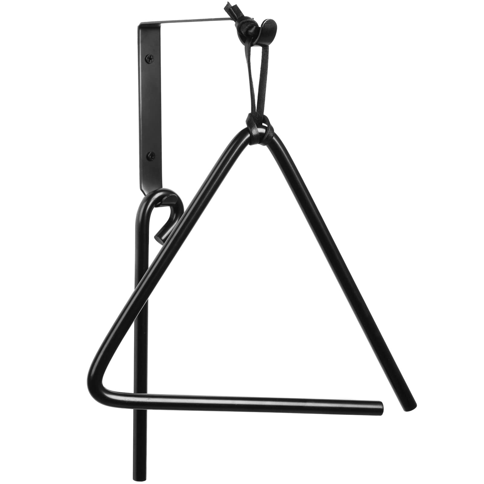 9 Inch Triangle Dinner Bell with Striker, Steel Indoor/Outdoor Bell with Mounts