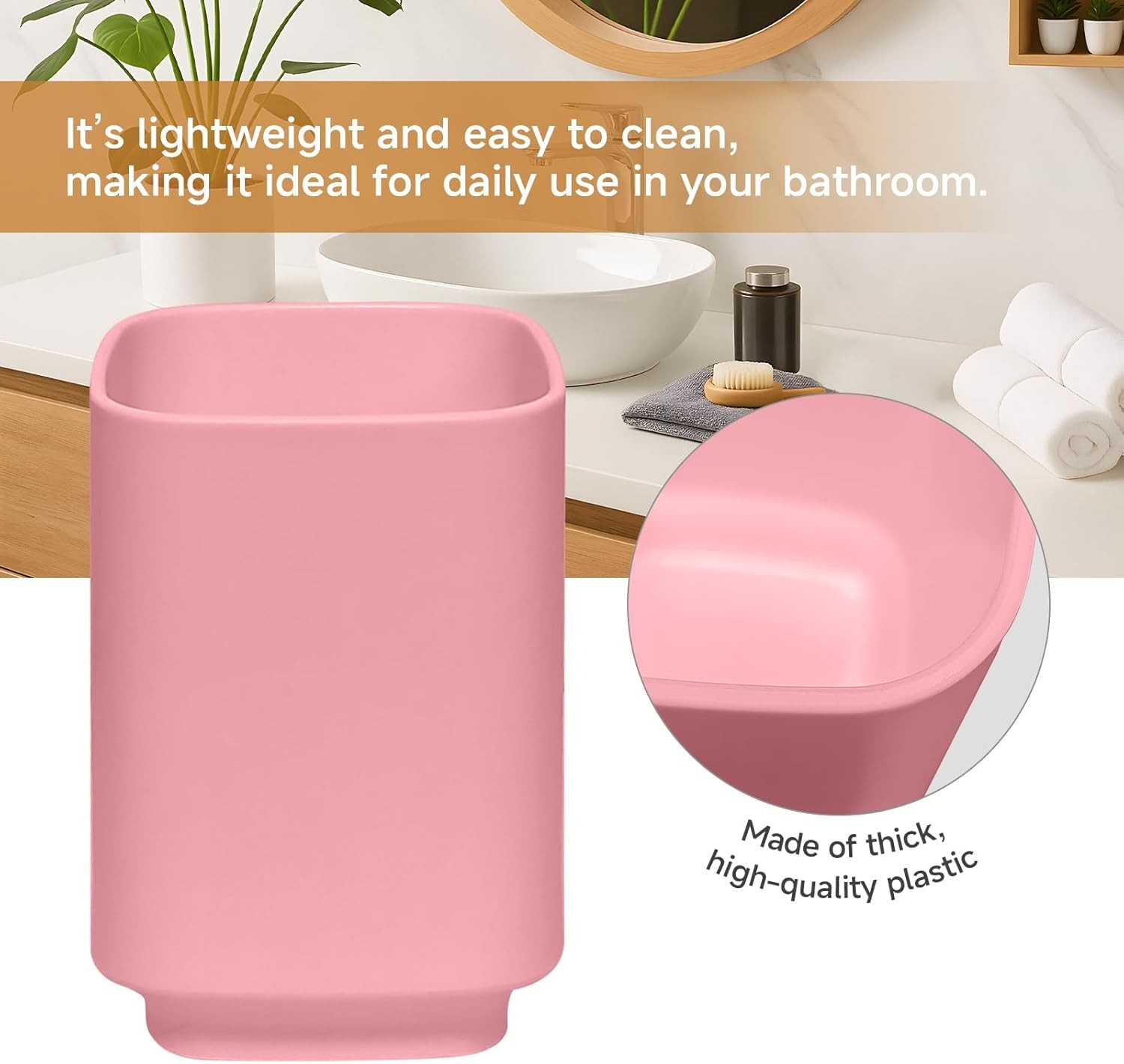 4 Piece Bathroom Accessory Sets, Light Pink Bathroom Accessories Sets Include