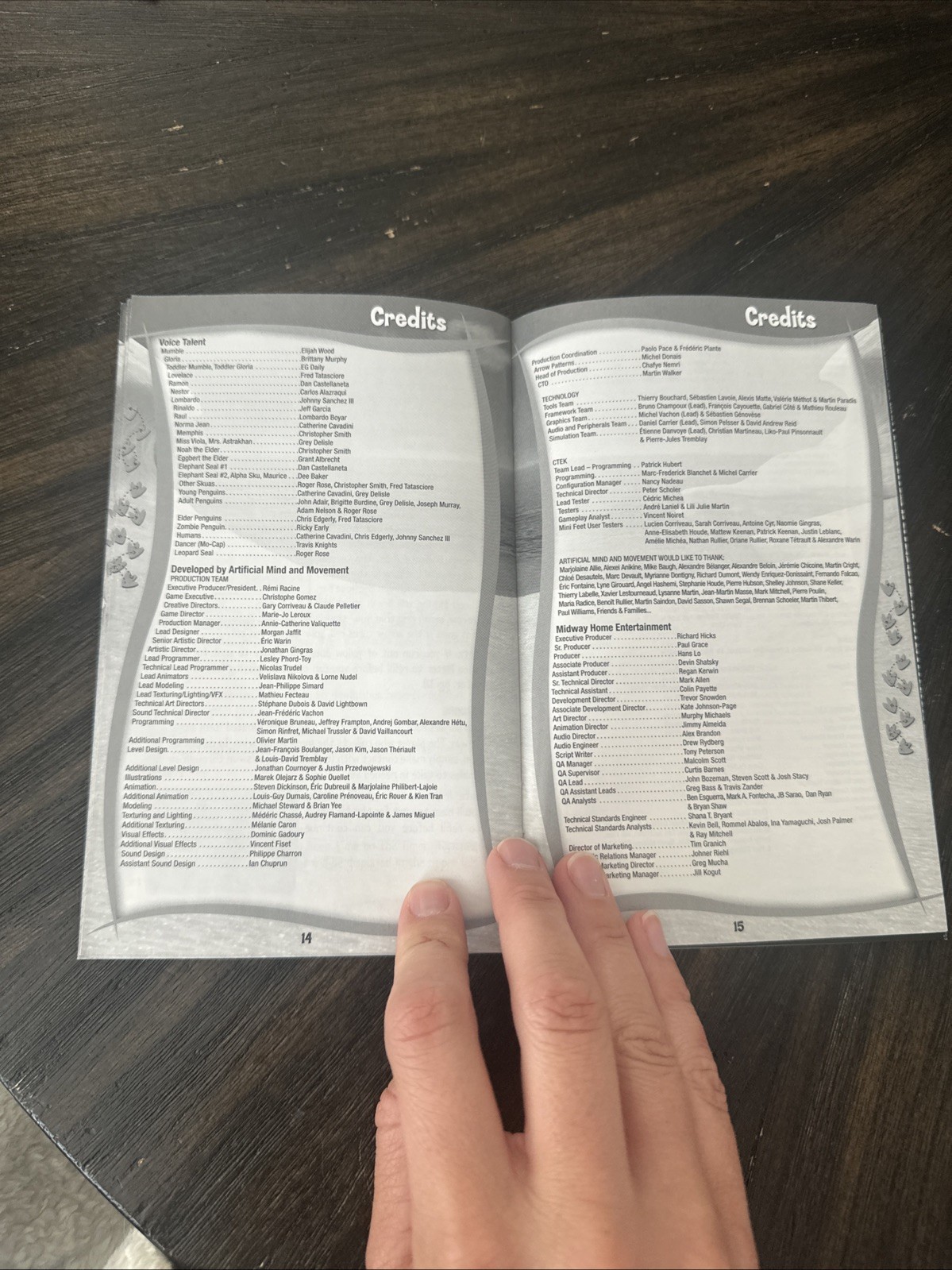 PlayStation 2 PS2 Manual Only Happy Feet