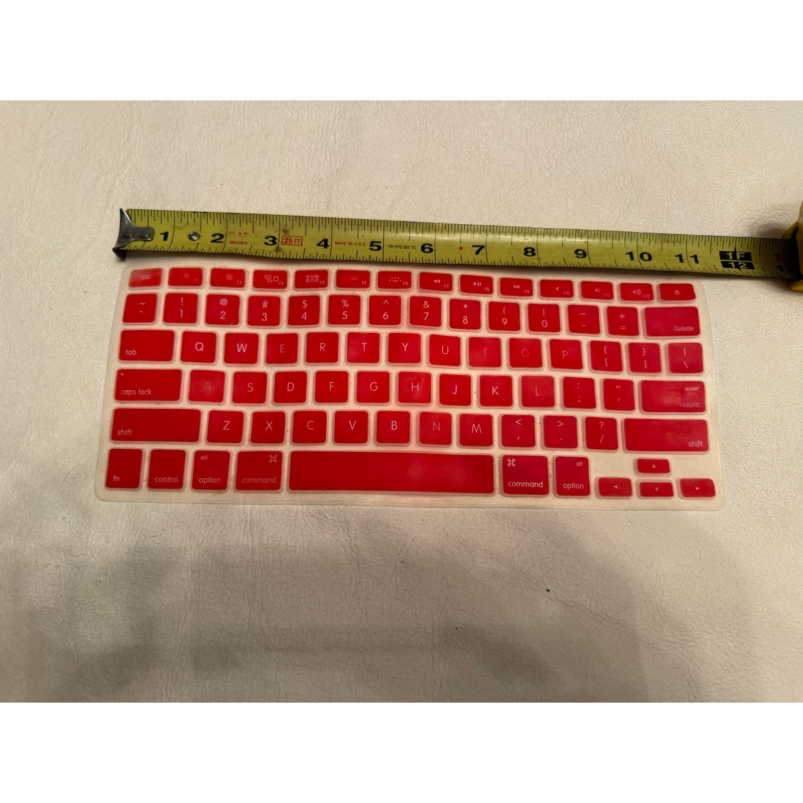 Ultra Thin Rubber Keyboard Skin Cover for Macbook Pro Non Retina 13/15/17 Red