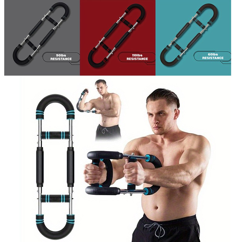 Power Twister Arm Trainer U Shaped Upper Body Muscle Strengthen Exerciser Device