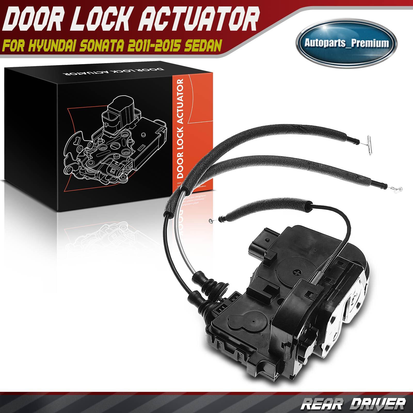 Rear Left LH Driver Side Door Lock Latch Actuator for Hyundai Sonata 2011-2015