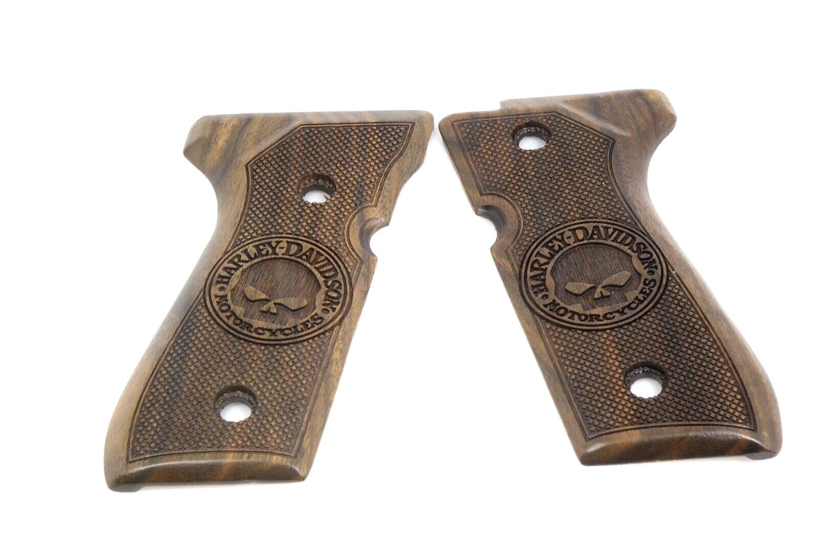 CUSTOM GRIPS  WALNUT BERETTA 92,92F,92FS,92A1,92G,92D,96,96D HARLEY-DAVIDSON-2