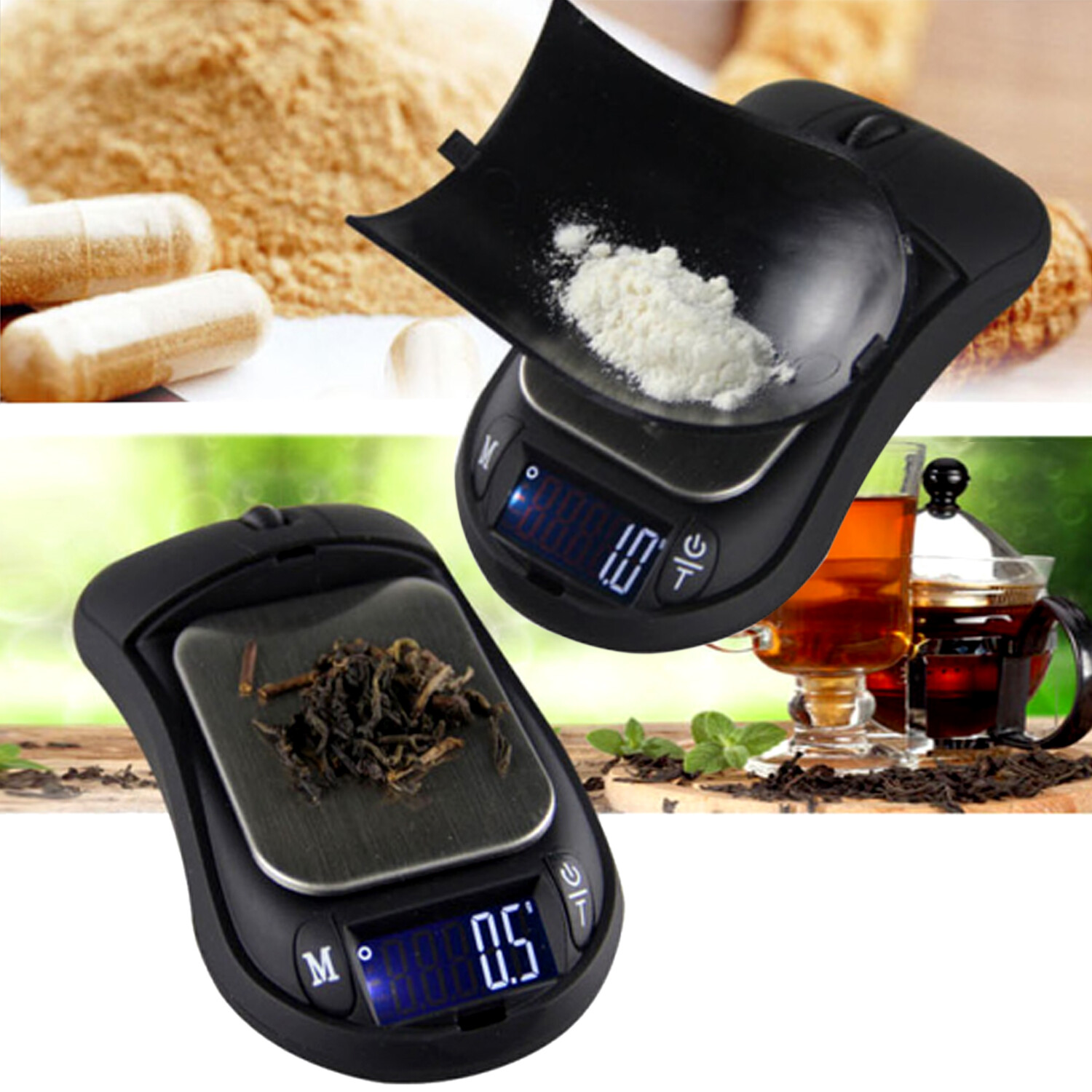 200g by 0.01g Portable Digital Scale - Mouse - jewelry scale .01 gram Precision