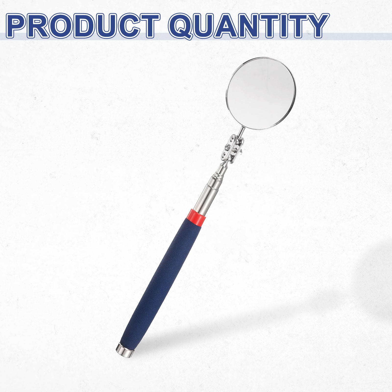 Telescoping Inspection Mirror 2" Round Extendable Mirrors, Blue