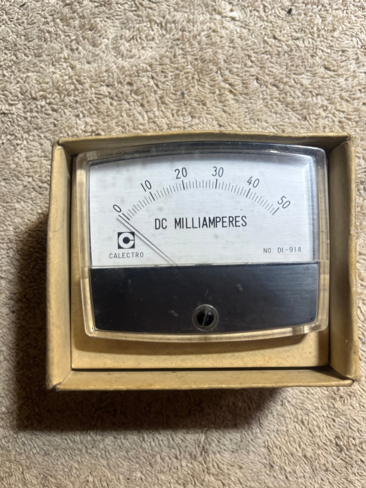 Calectro CD Milliamperes DI-914 Vintage NOS meter