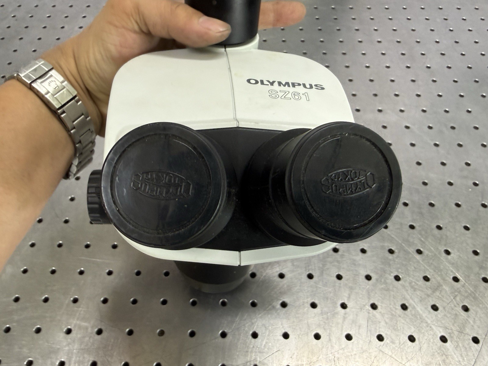 Olympus SZ61TR Stereo Microscope Trinocular Zoom Head Tested Video