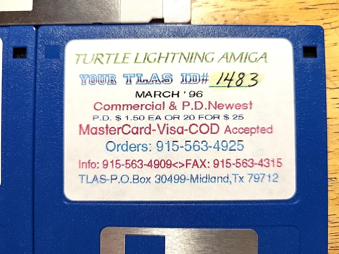 Turtle Lightning Amiga, 3 disks, Mar. '96, Dec. '93 *UNTESTED* Vintage Commodore