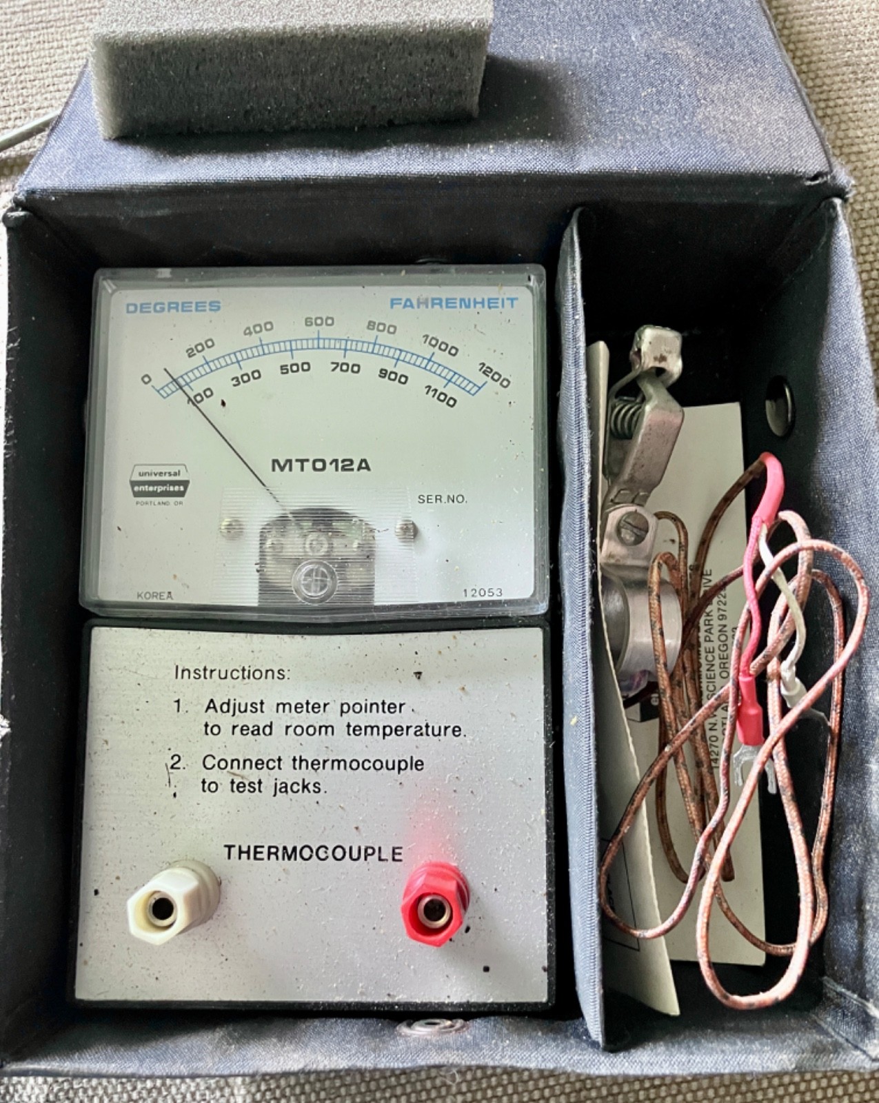 Vintage UEi MT012A Temperature Tester - Not Tested