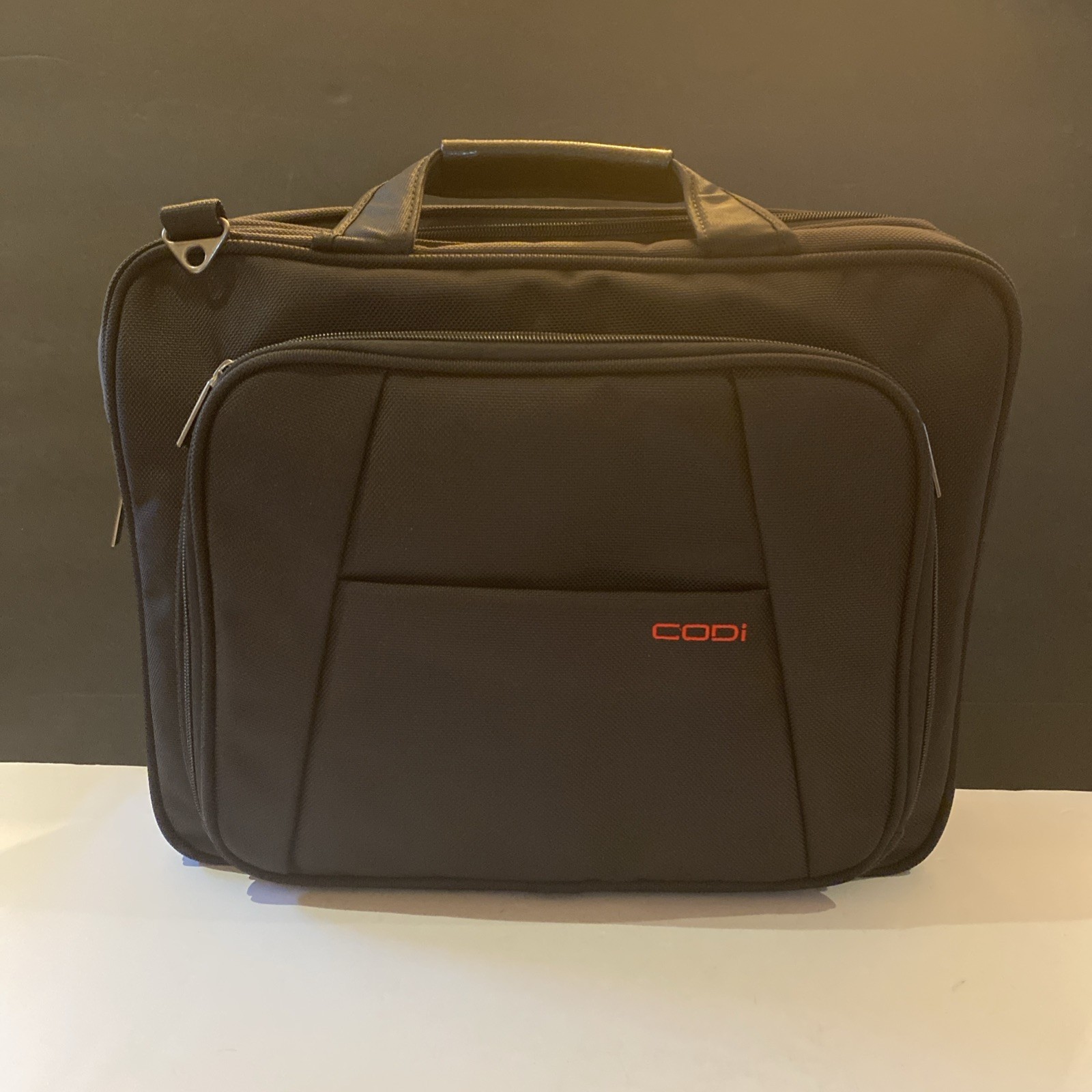 Codi Black Nylon Laptop Bag / Briefcase w Compartments w Shoulder Strap NWOT