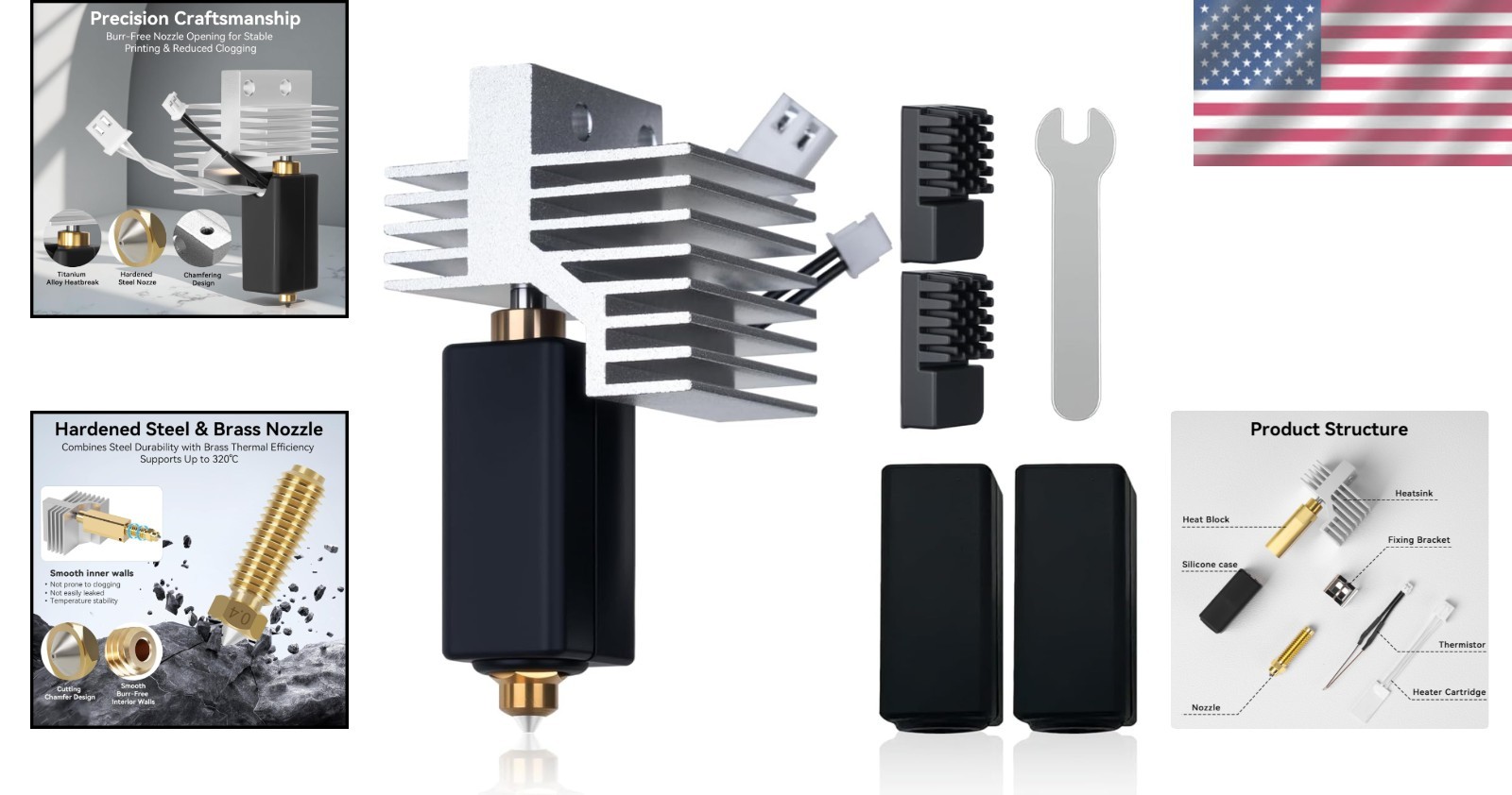 Upgrade Centauri Carbon Ceramic Hotend,High Temp Extruder Print Head...