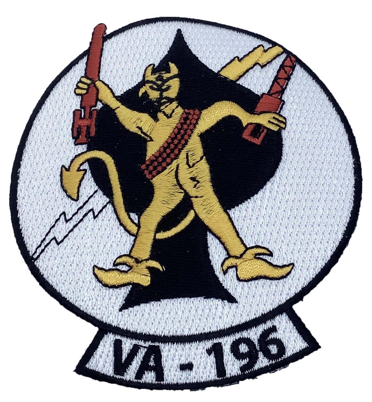 VA-196 Main Battery Patch  – Sew On, 4 inch