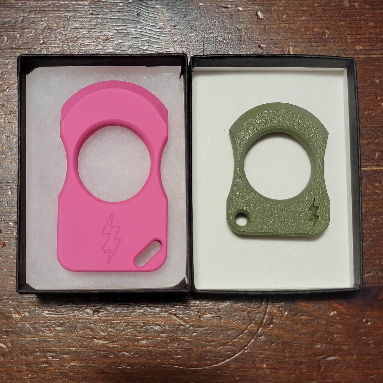 Tobacco Tactical Totac Pink Cigar Holder & Green PLA Compact Cigar Holder Rare
