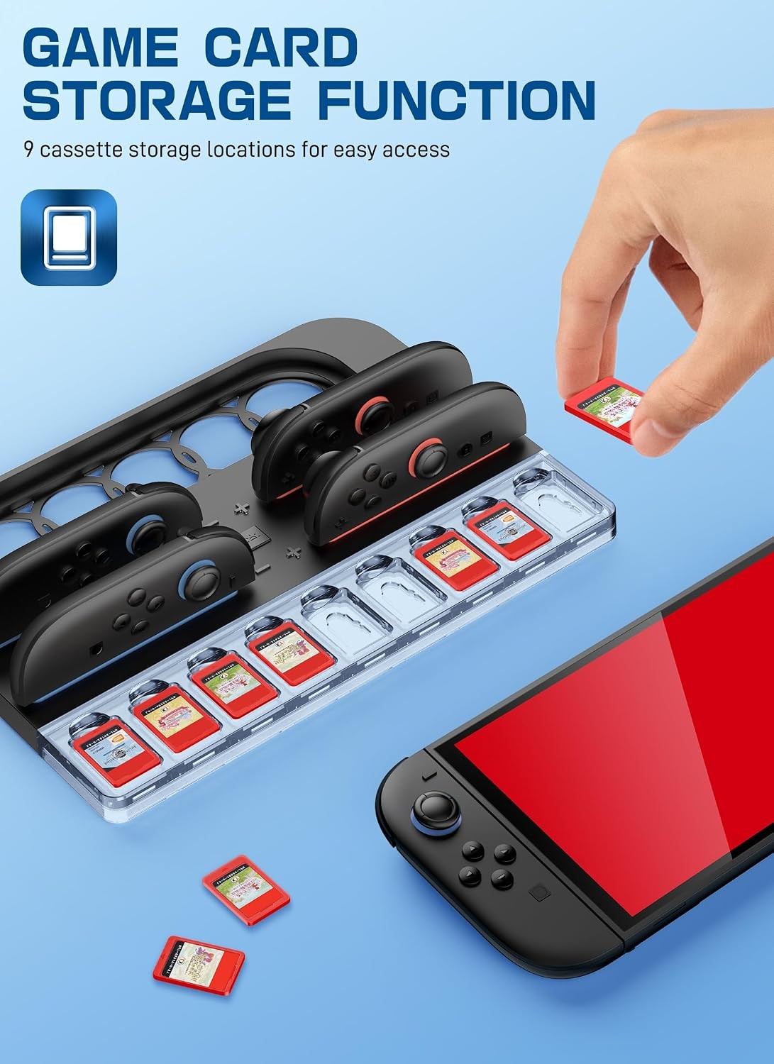 i-Blason Charging Dock Storage Base for Nintendo Switch 2 JoyCon Controllers USB