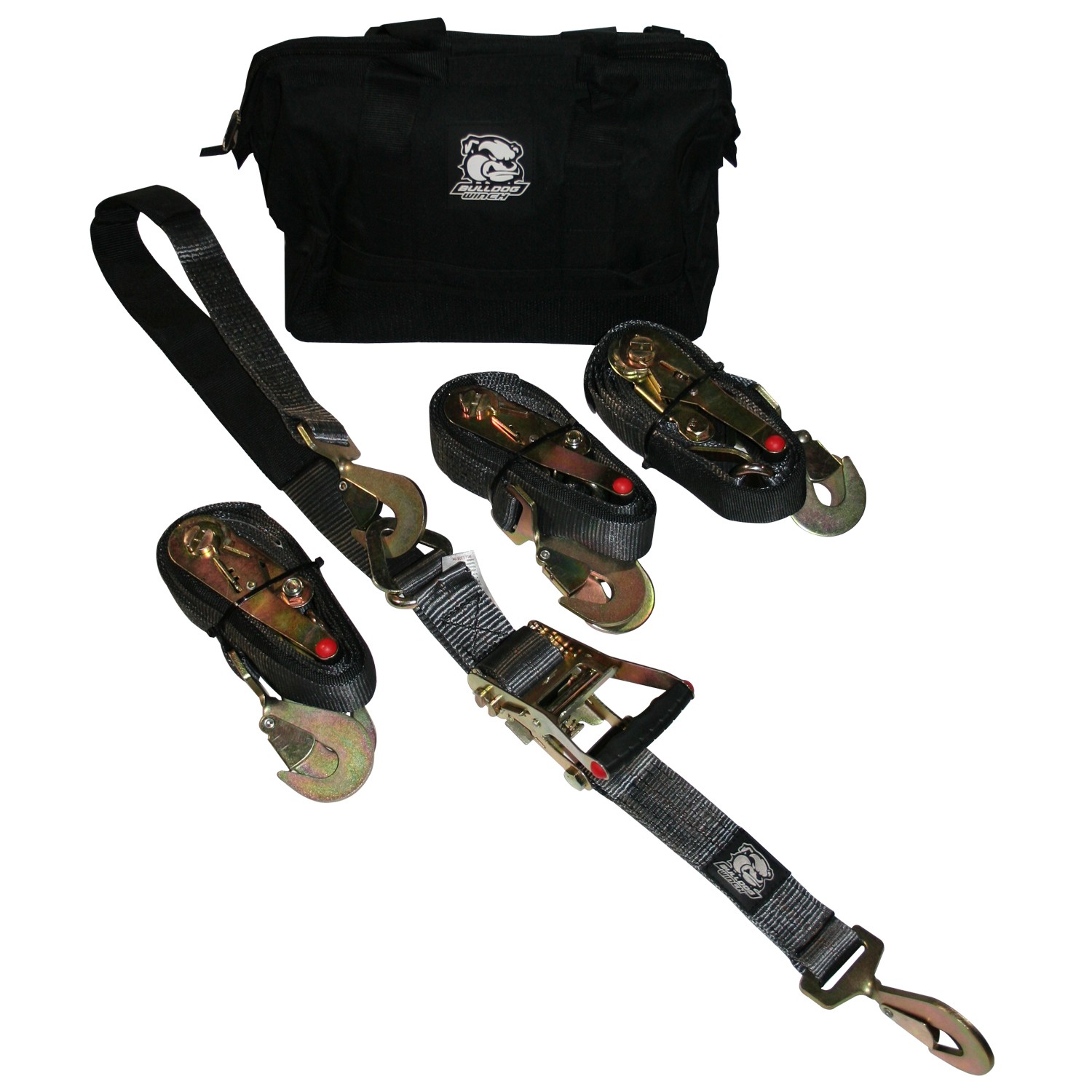 Bulldog Winch Ratching Straps Set of 4