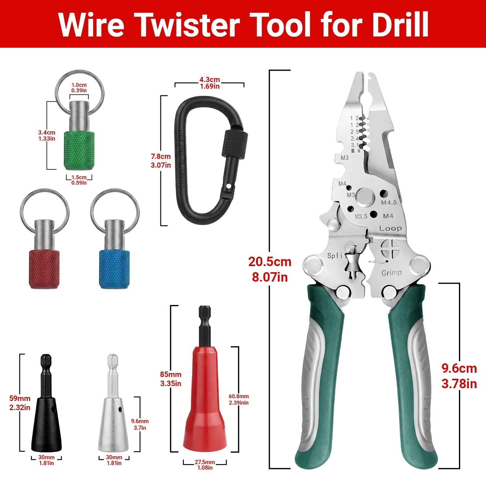 New Best Automatic Foldable Wire Stripper and Twister Tool with Bit Holder -