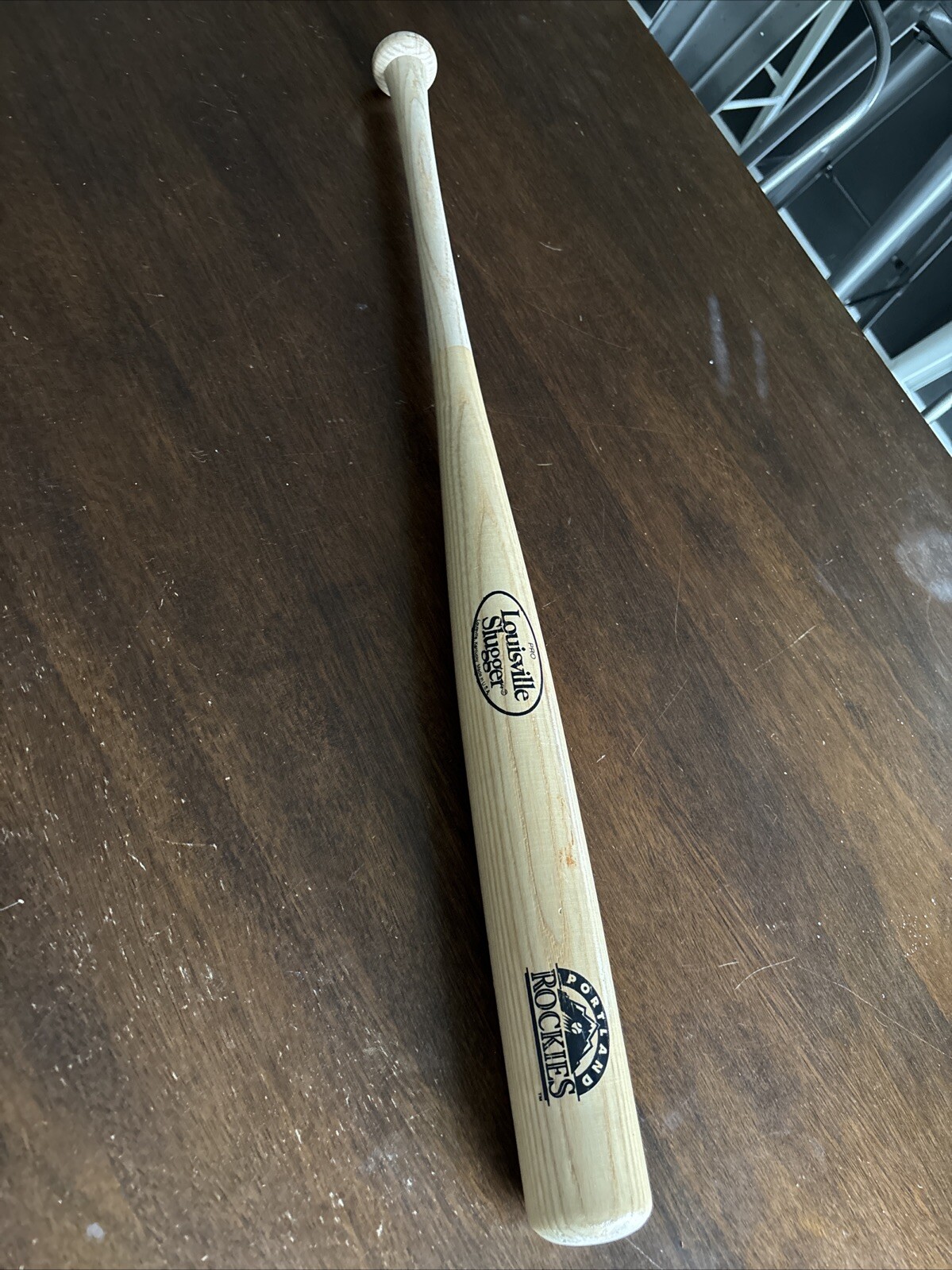 Vintage Portland Rockies full size 30” wood bat Minor League giveaway rare
