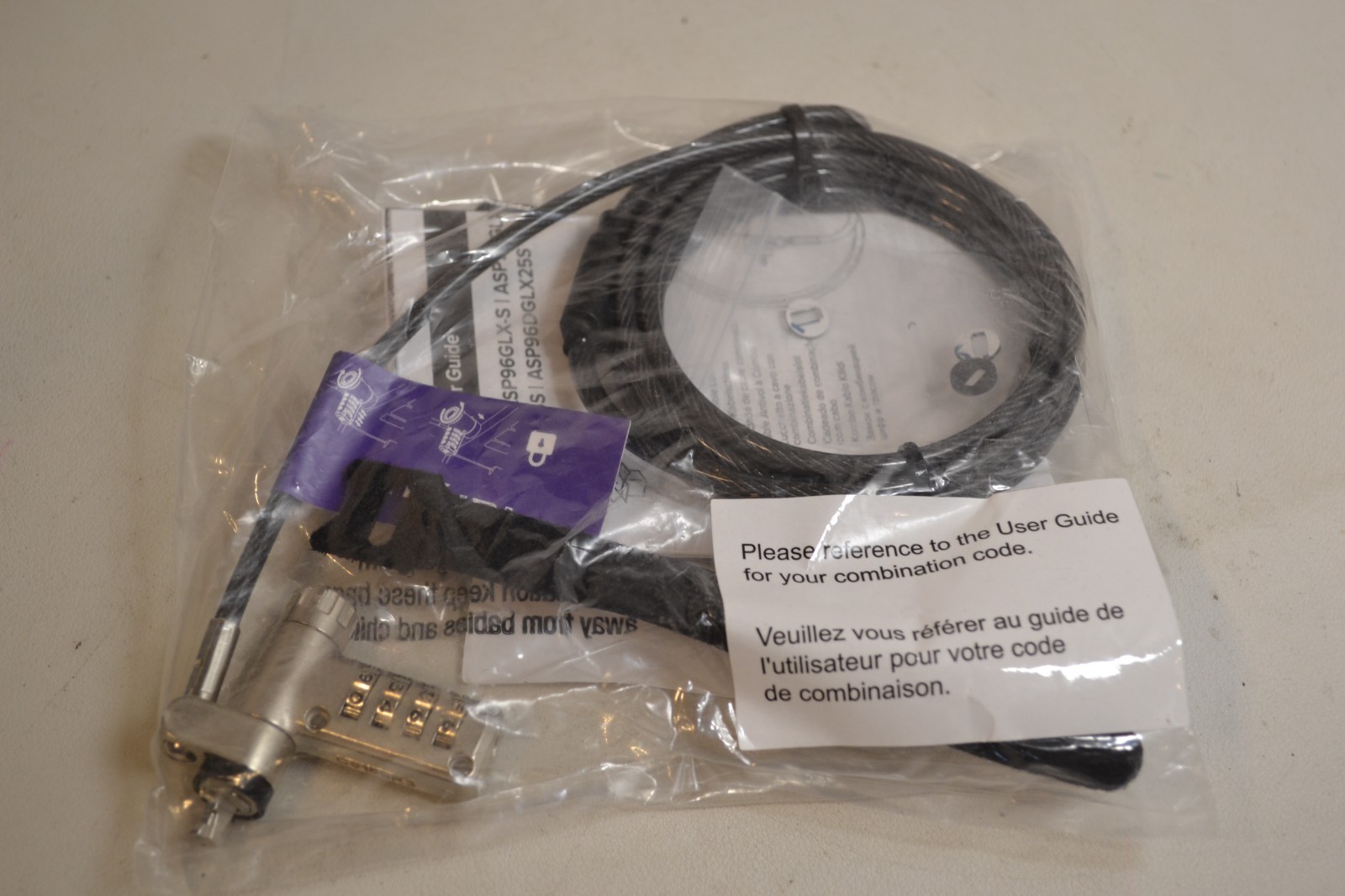 Targus Gen 2.0 Defcon Ultimate Serialized Combo Cable Lock ASP96GLX-S