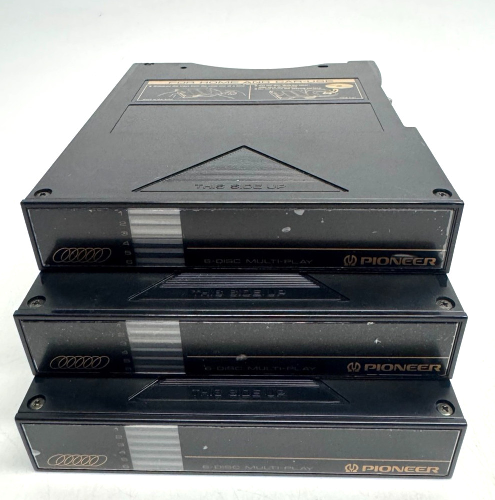 Vintage Pioneer PRW 1141 6-DiscCD Changer Cartridge Multi Play Magazine Lot Of 3
