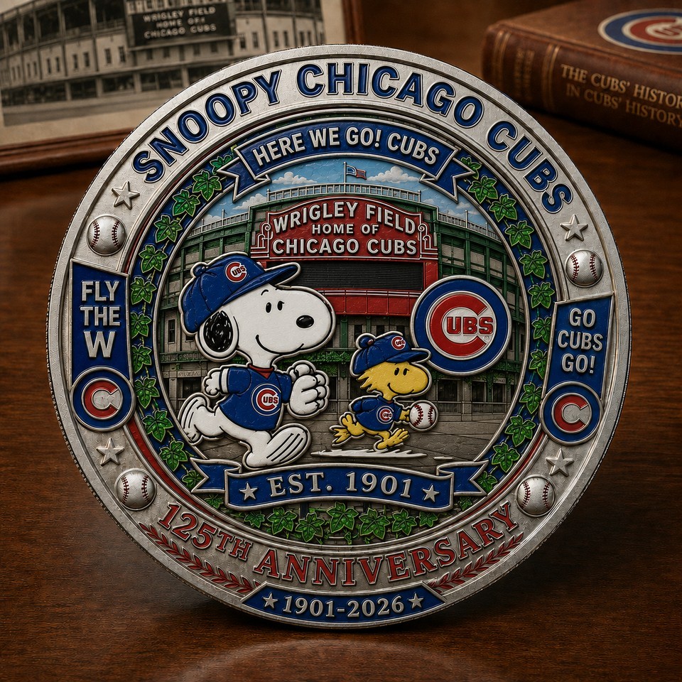 New Snoopy Chicago Cubs 1901-2026 Commemorative Coin CC462