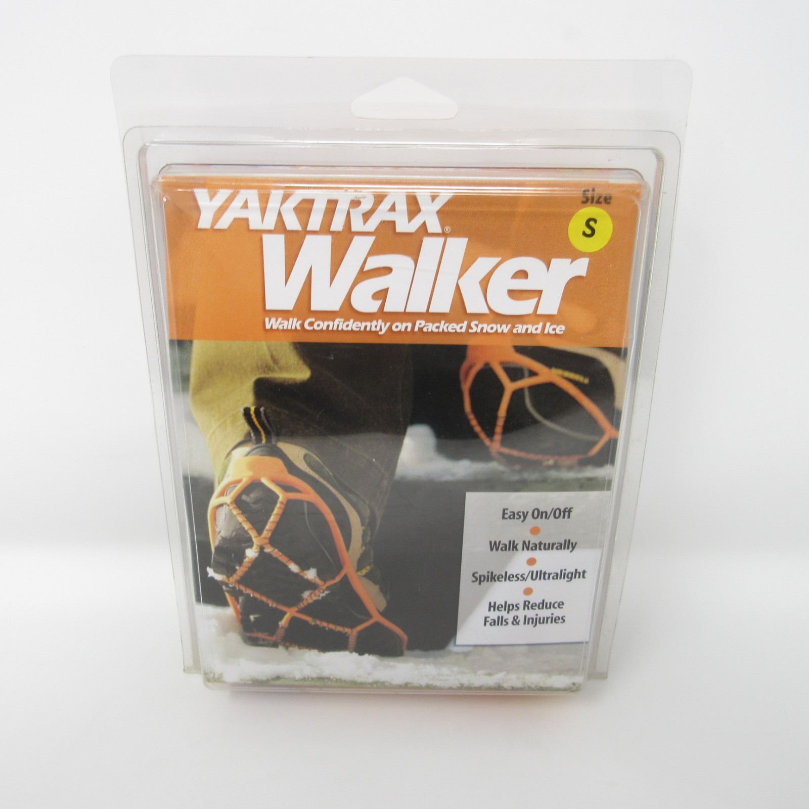 Yaktrax Traction Walker for Walking on Snow and Ice Black Size Small Unisex NIB