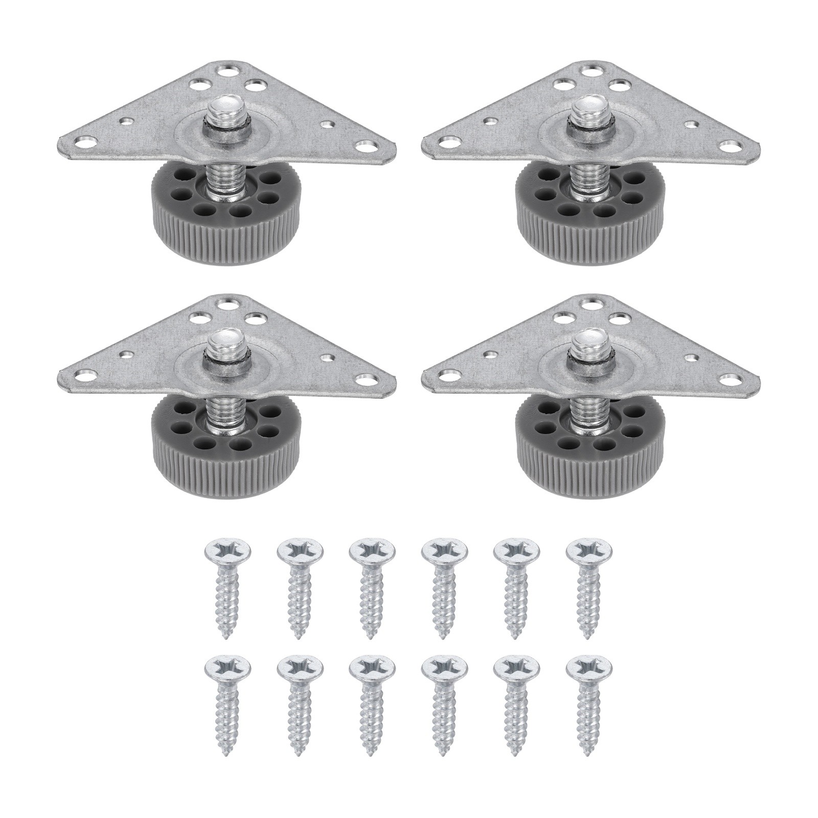 4Pcs Furniture Leveling Feet, Adjustable Metal Feet Levelers (29 x 18 x 28mm)