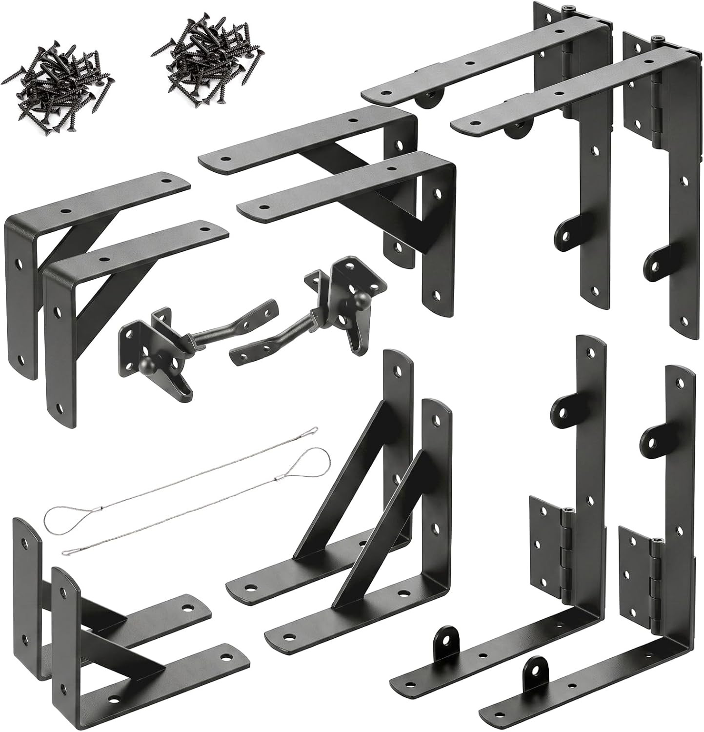 Premium Anti-Sag Gate Kit for Wooden Fences - Heavy Duty Hardware Set