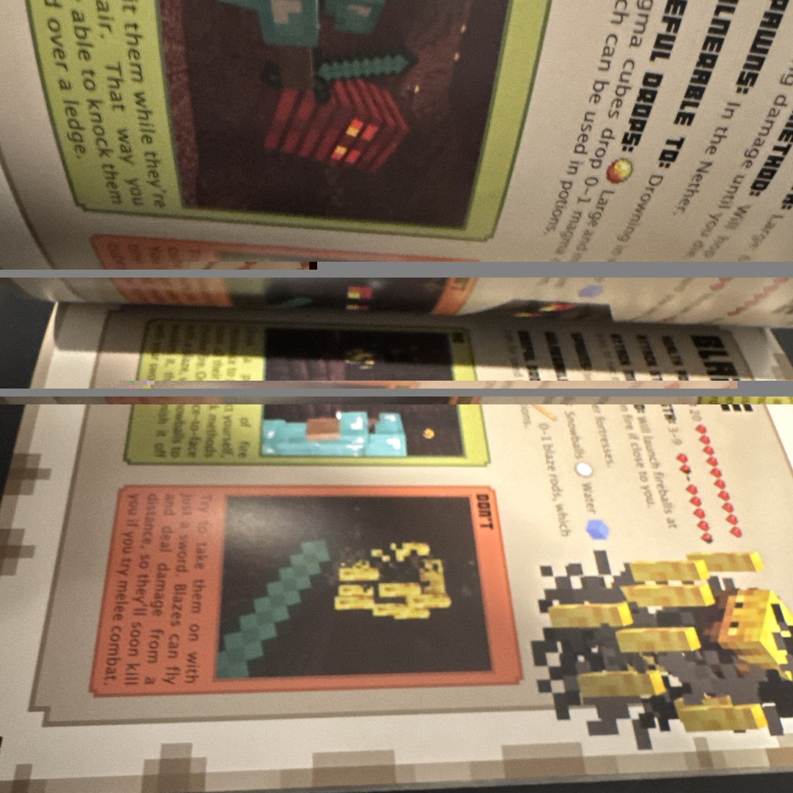 Scholastic Minecraft Combat Handbook Strategy Guide Illustrated Paperback 2015
