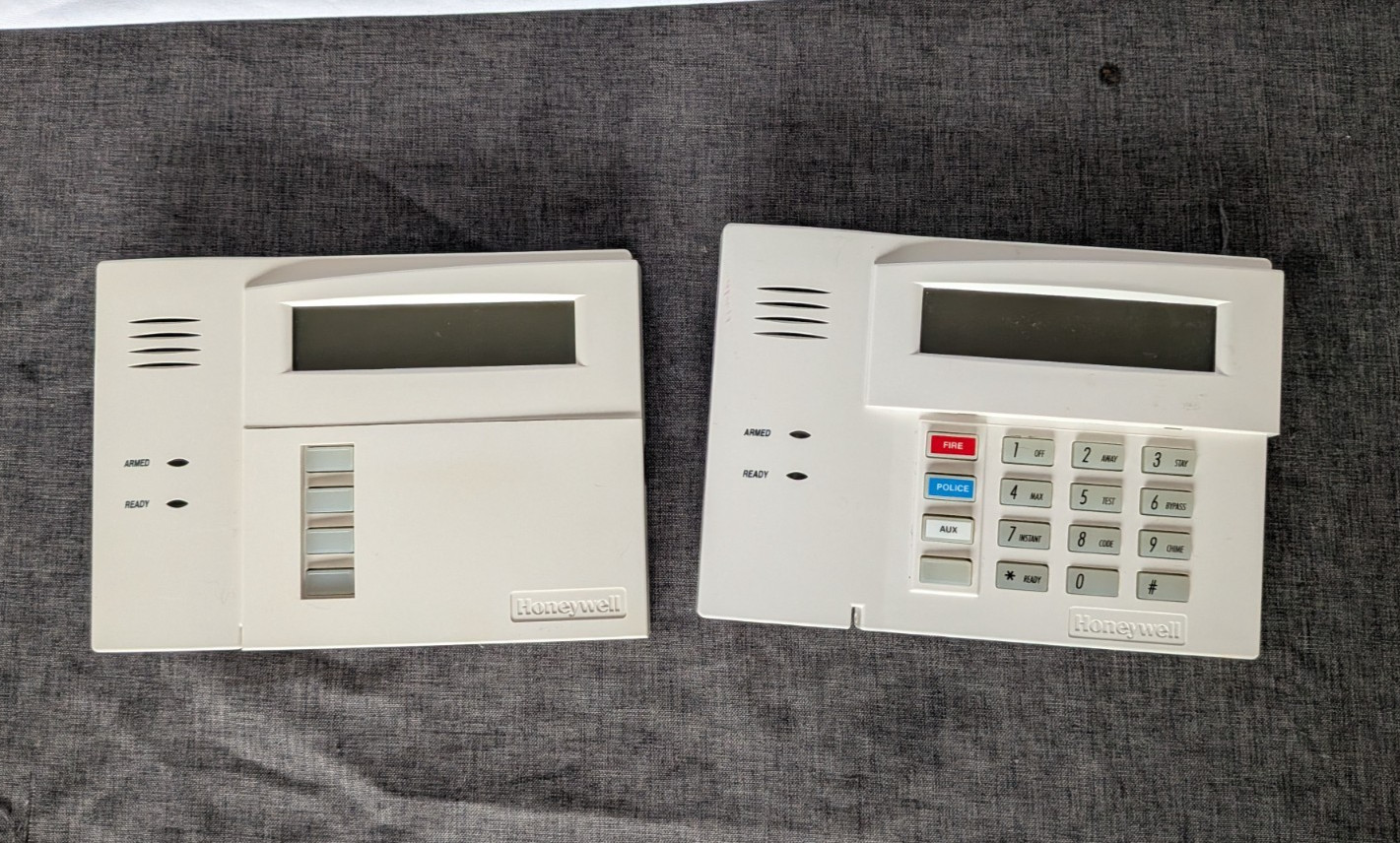 Lot of 2 Honeywell 6160 Ademco Alarm Keypad