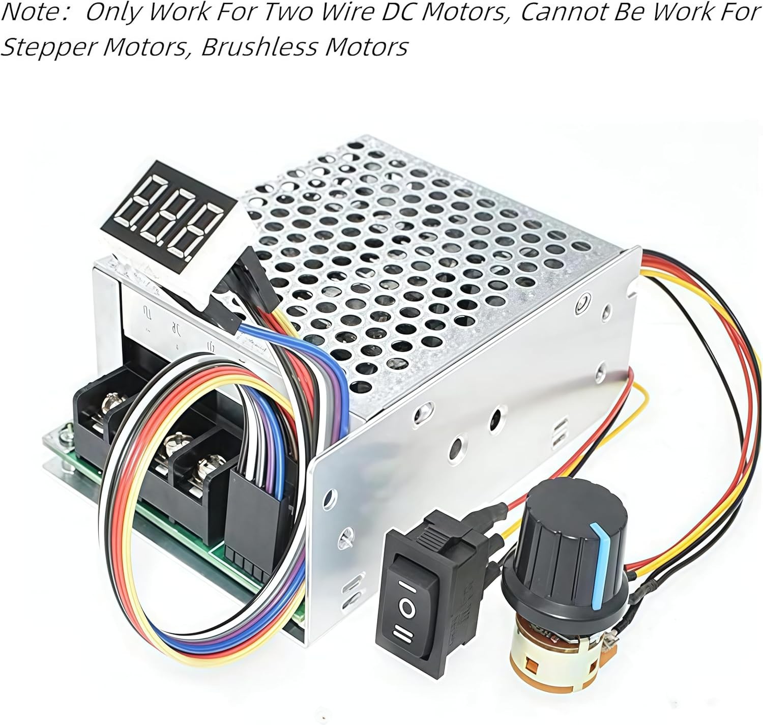 10-55V 60A Stepless Speed Controller for Brushed Motors - Forward/Reverse Switch