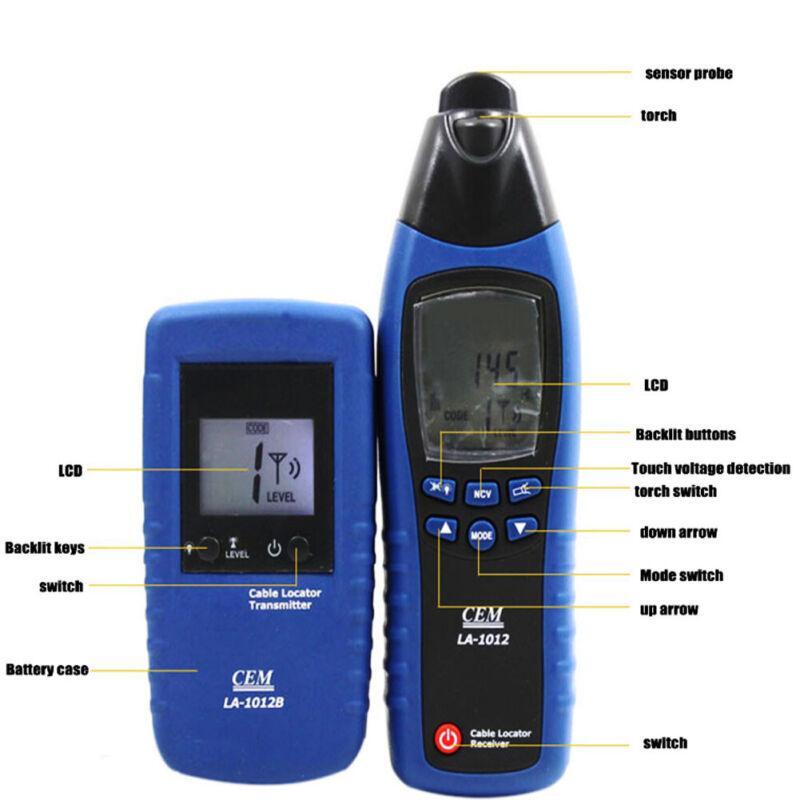 LA-1012 General Cable Locator Tester Receiver with Transmitter Line Tracker