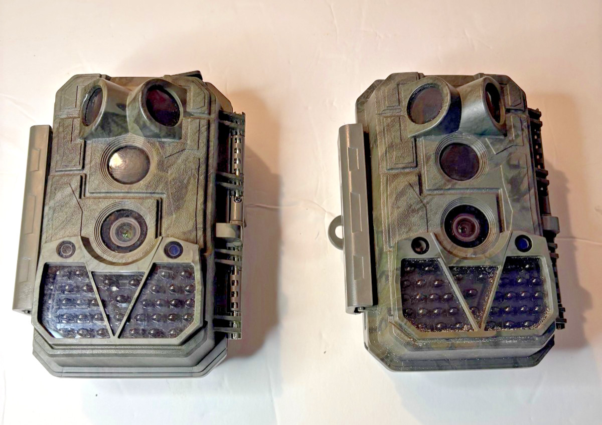 Set of 2 Meidase P60 Pro Trail Camera 48mp, 2K W/ Infra-red Motion Sensor
