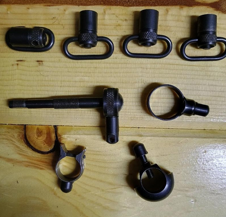 RIFLE SHOTGUN BARREL BANDS SLING SWIVELS AND MOUNTS LOT OF OVER 40