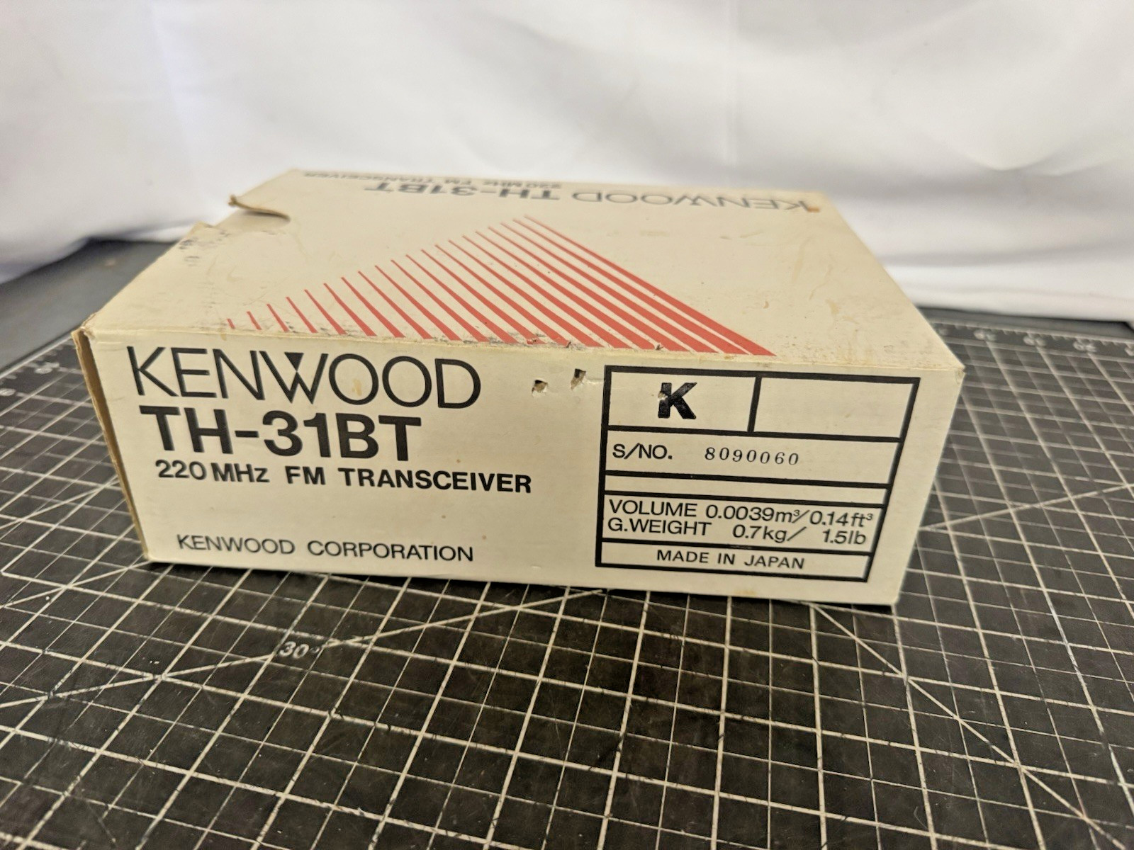 Kenwood TH-31BT 220MHz FM Transceiver – NOS – Made in Japan – In Box