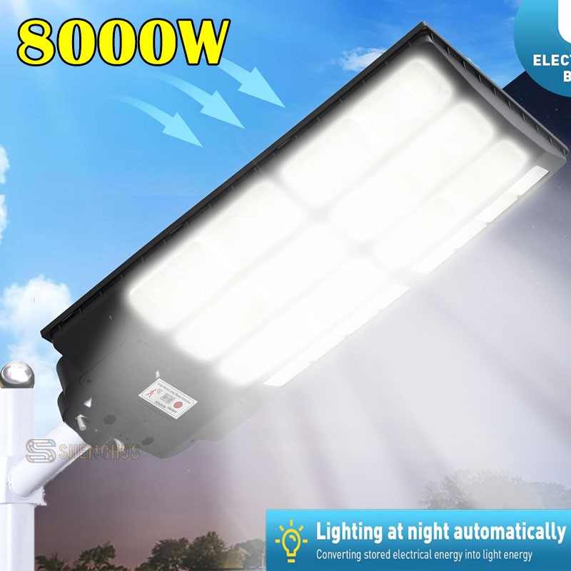 20000000LM Commercial Solar Street Light Outdoor Dusk to Dawn Solar Super Bright