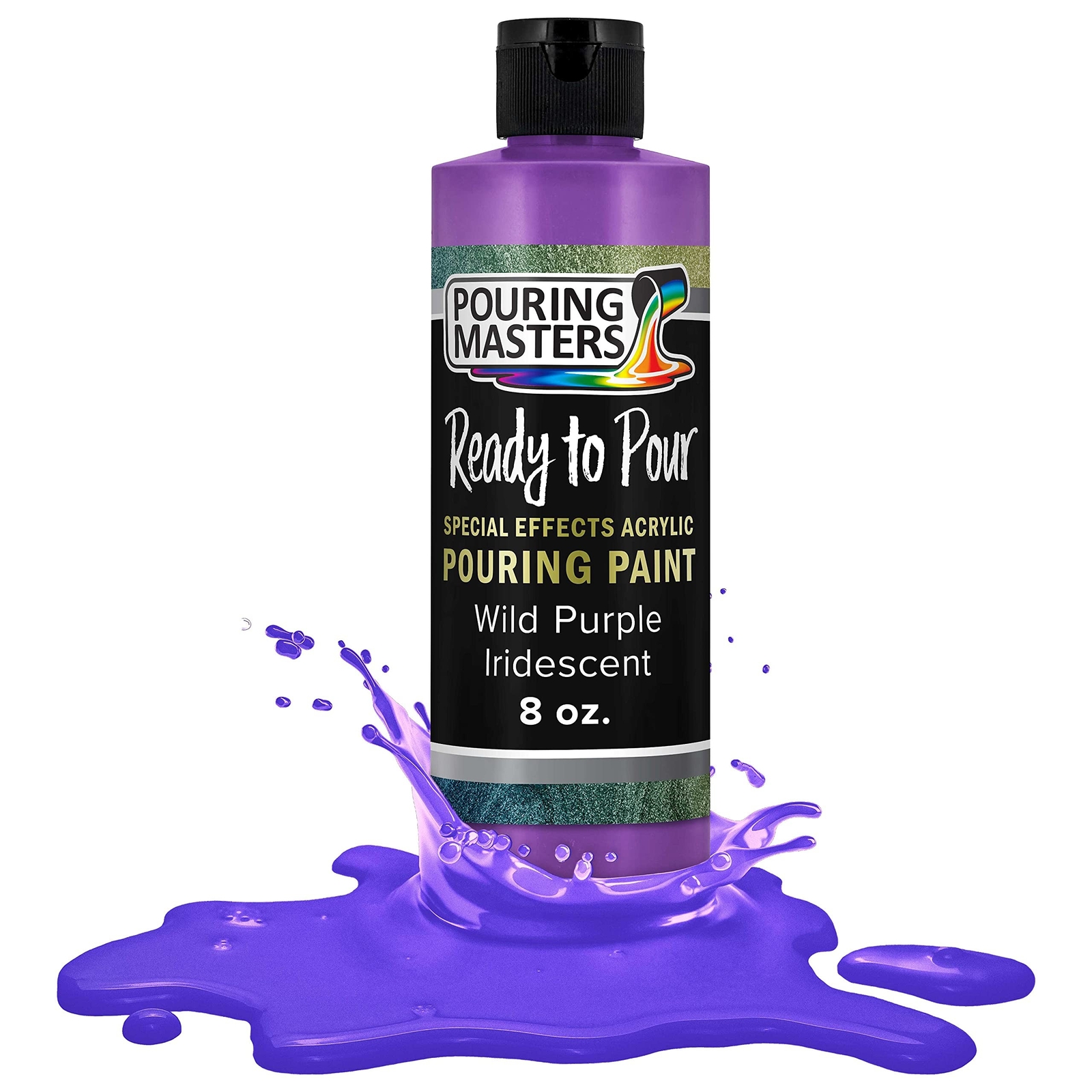Pouring Masters Wild Purple Iridescent Special Effects Pouring Paint - 8 Ounc...