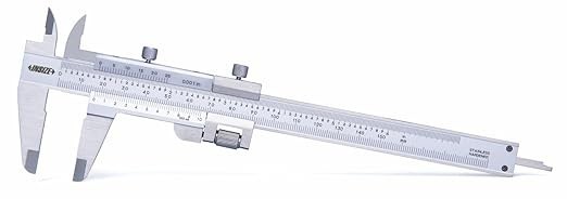 Insize 1233-180 Vernier Caliper with Fine Adjustment Range 0-180mm/0-7"