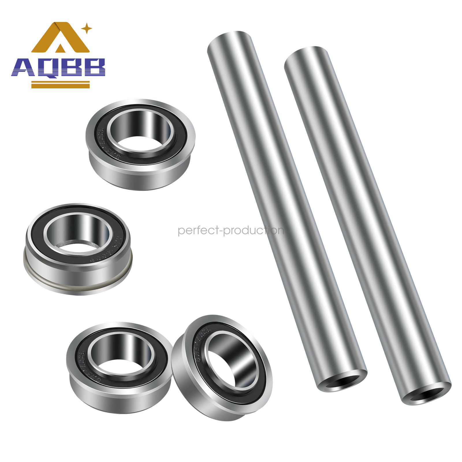 590486802 Stainless Steel Front Wheel Axle & Bearing Conversion For Husqvarna