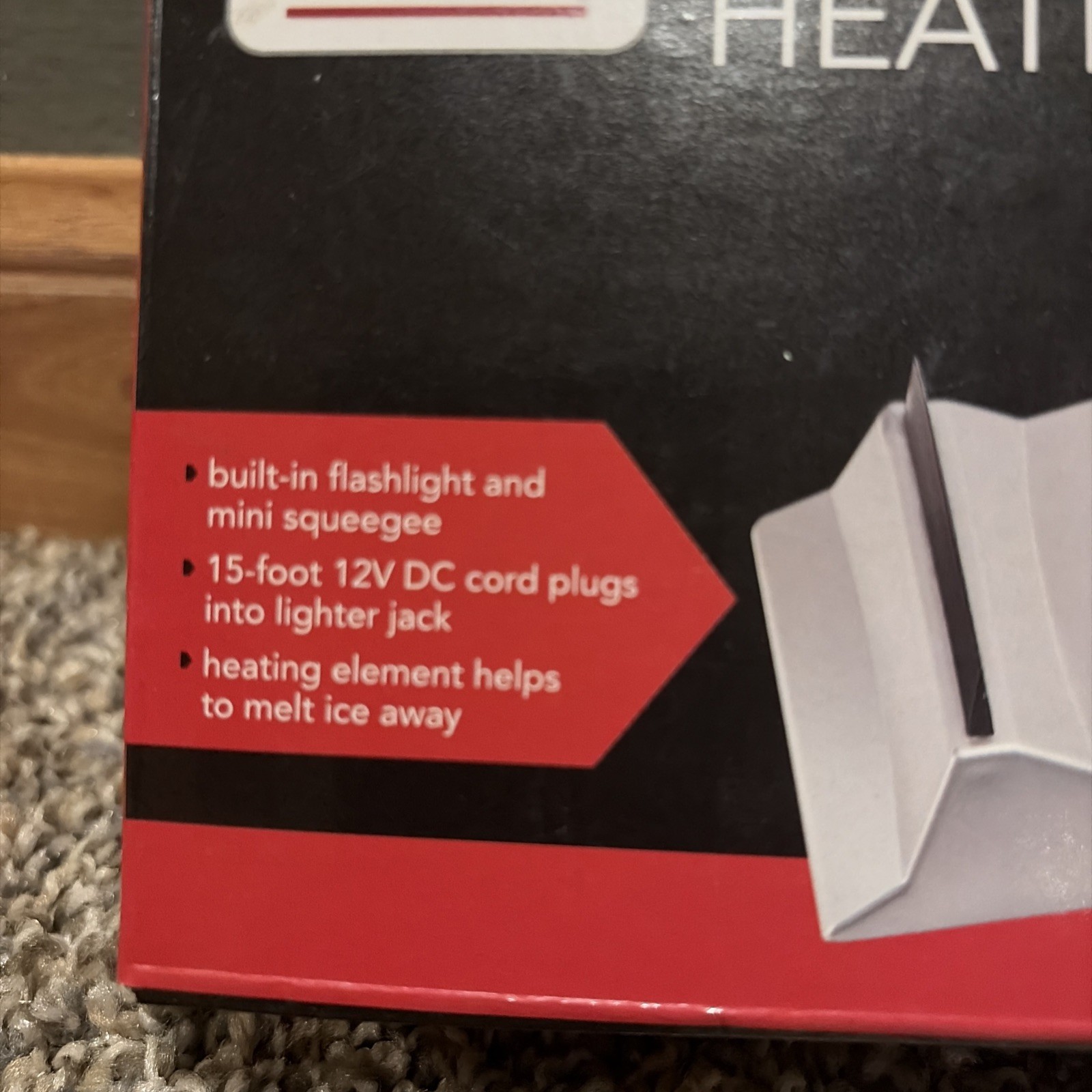 Totes Heated Ice Scraper Car Windshield Snow Remover 12V