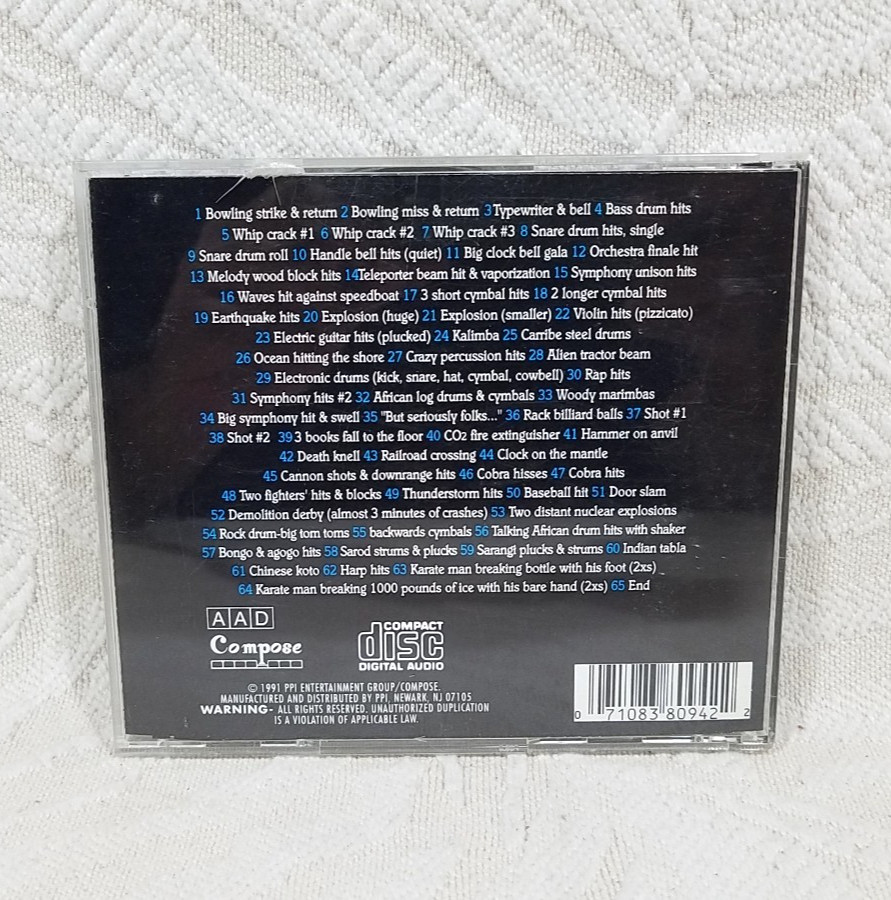 SOUND EFFECTS GREATEST HITS CD SFX COMPOSE 8094-2