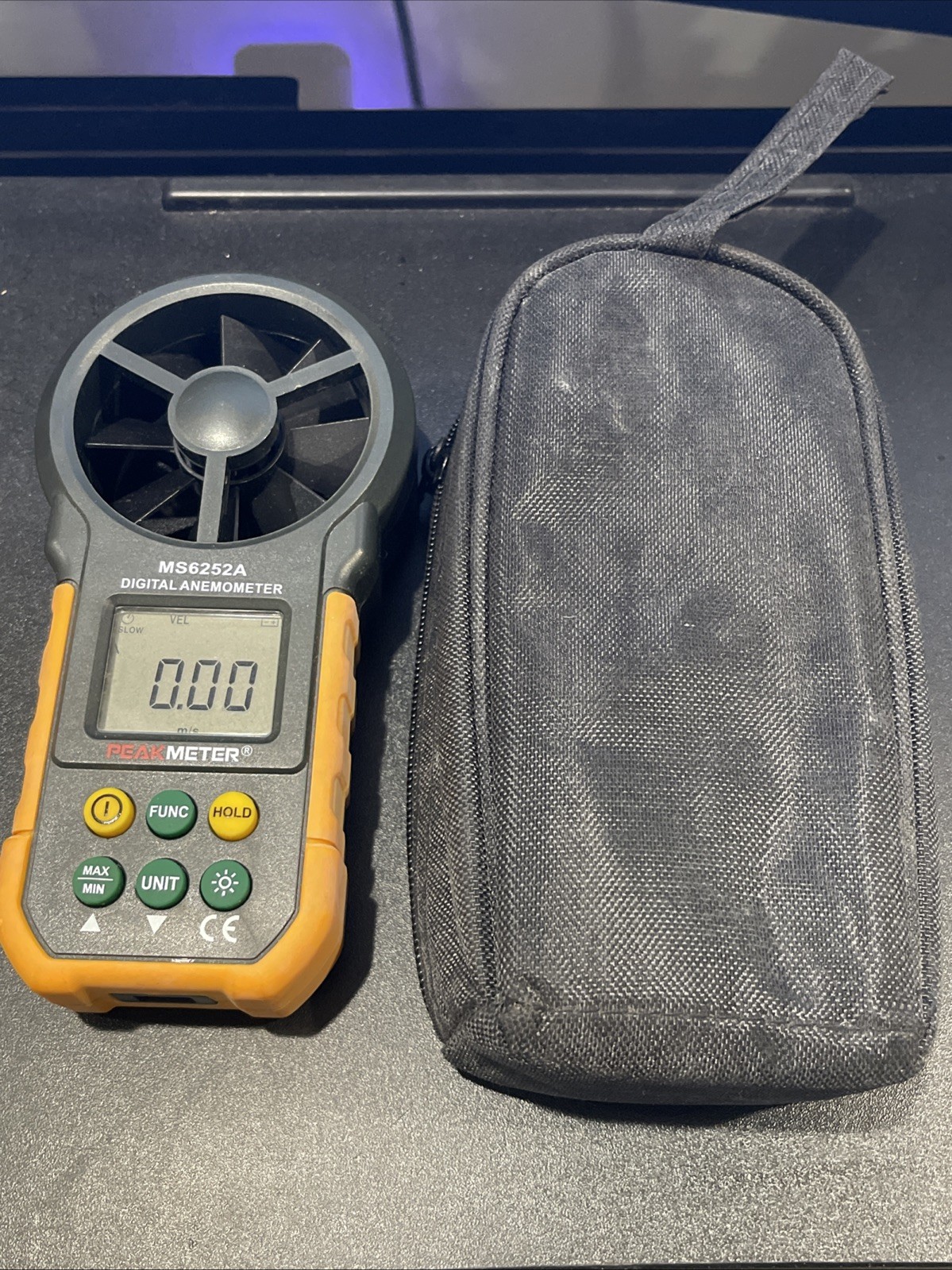 Peakmeter MS6252A Digital Anemometer with Carrying Case