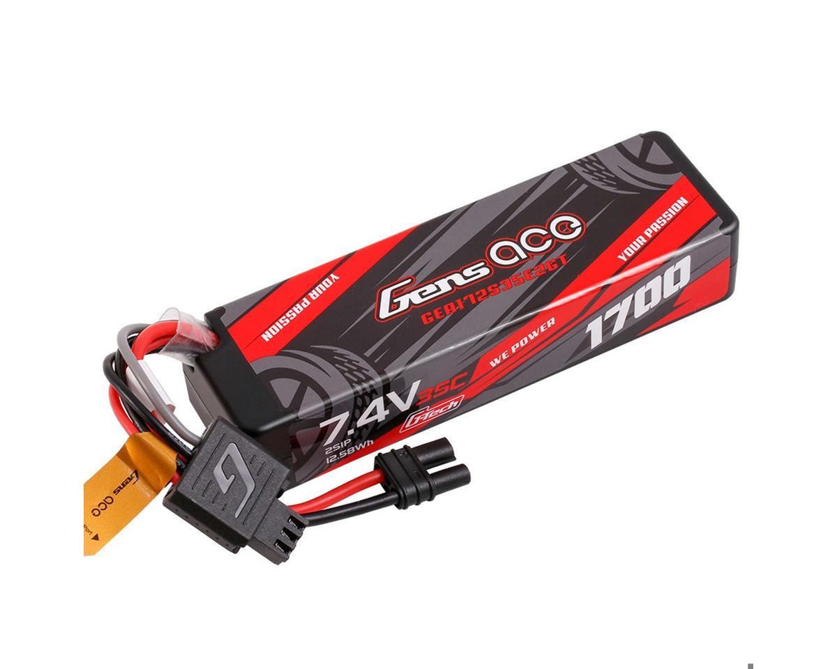 Gens Ace G-Tech Smart 2S Hardcase LiPo Battery 35C 7.4V 1700mAh Losi Grom Nascar