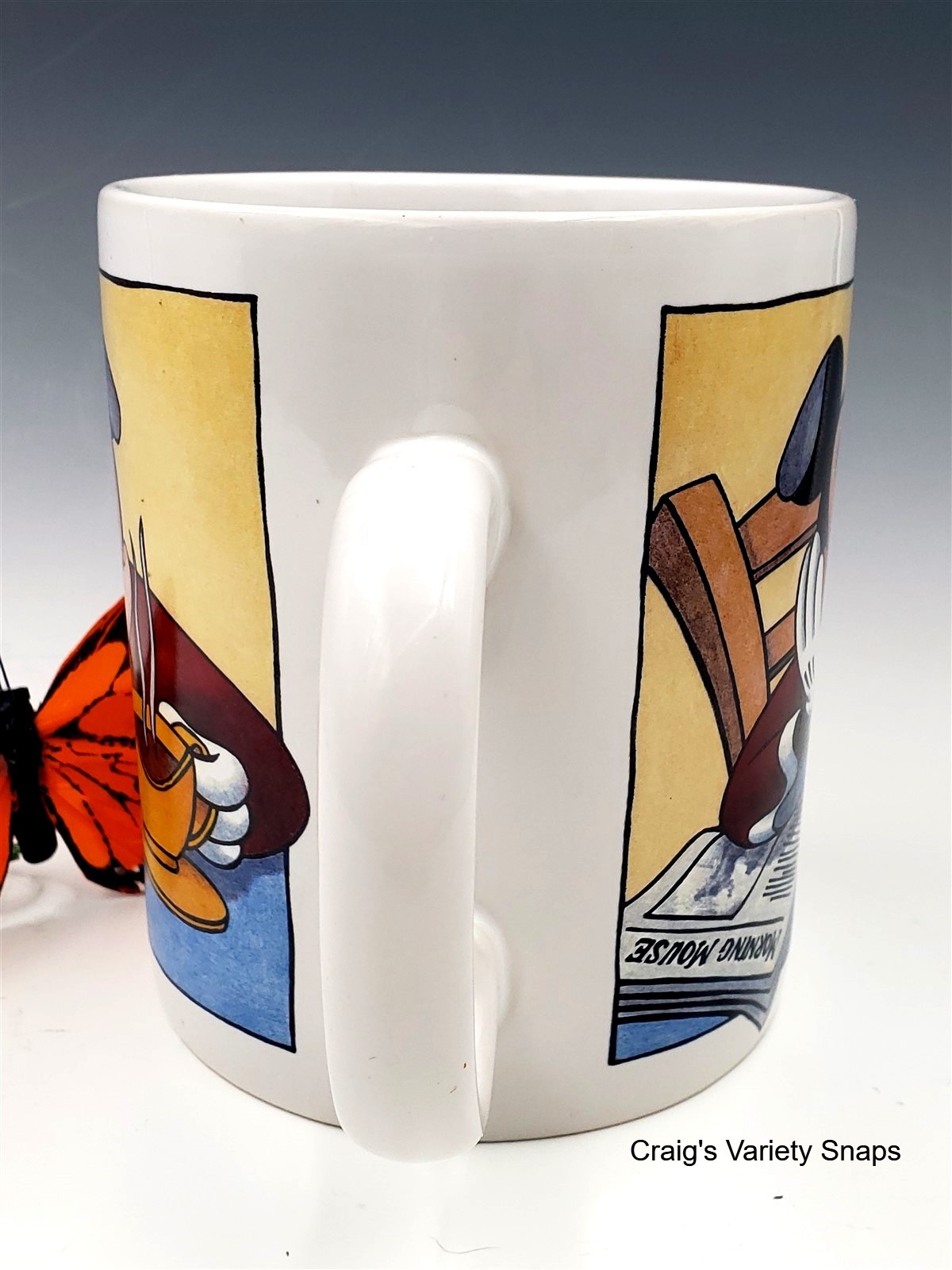 DISNEY Mickey Morning Mouse Ceramic Mug, LARGE UNUSED
