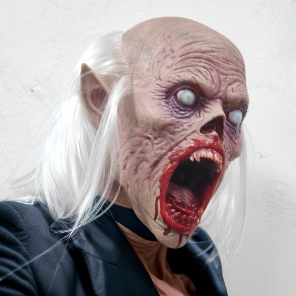 Vampire Mask Bloody Zombie Infection Person Head Cover Scary Demon Monster Mask