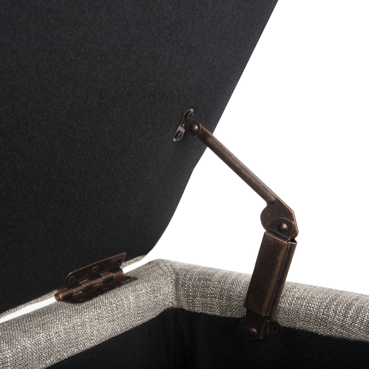 SAFAVIEH Madison Square Ottoman | Stone |